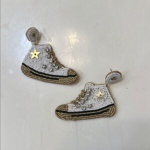 Cute Beaded converse Sneaker Earrings